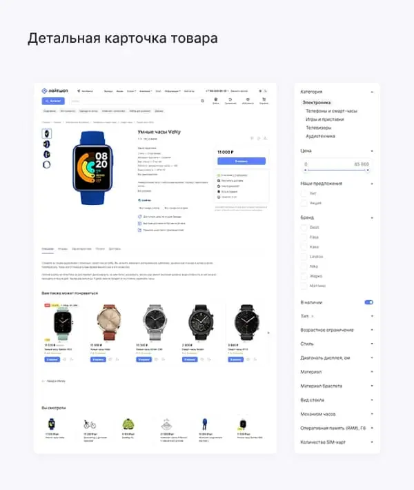 Детальная карточка товара Детальная карточка товара