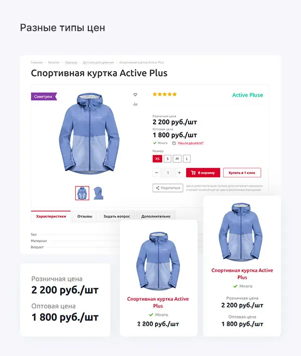 Разные типы цен Разные типы цен