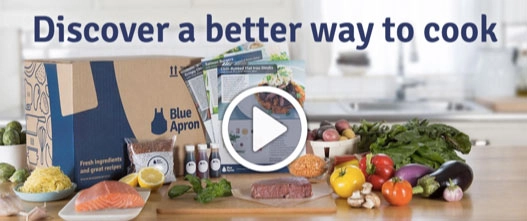 Blue Apron, компания по доставке ингредиентов на дом Blue Apron, компания по доставке ингредиентов на дом